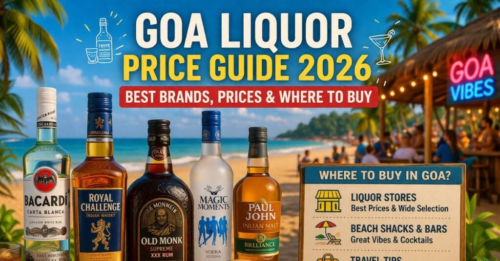 Goa Liquor Price Guide 2026: Best Brands, Prices & Where to Buy